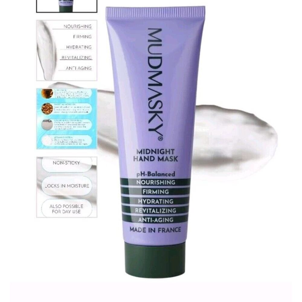 Mudmasky Midnight Hand Mask 40 ml / 1.35 oz Sealed FULL SIZE